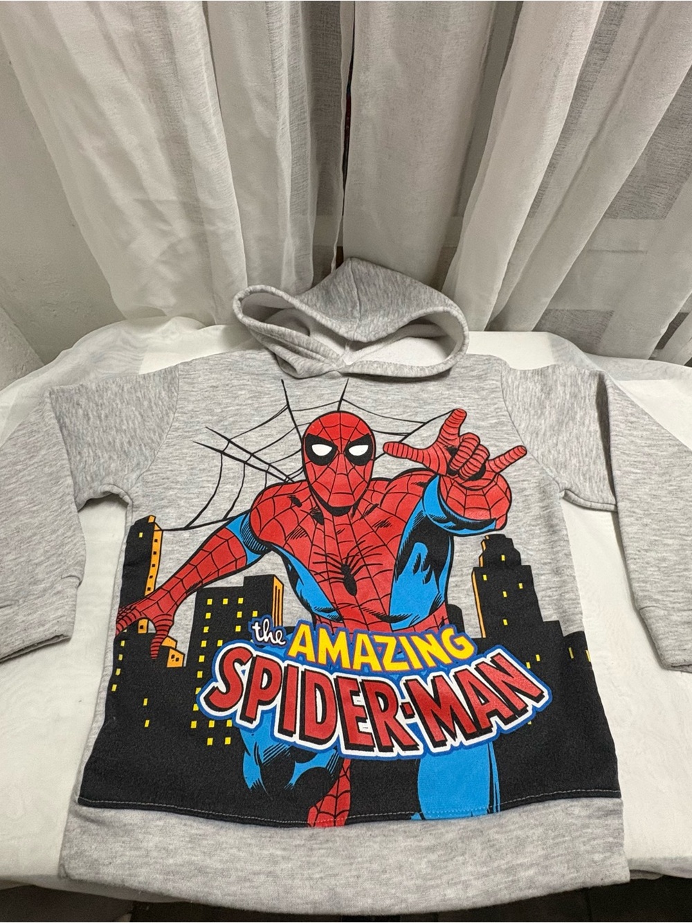 Marvel Grey Kids' Spider-Man Graphic Hoodie